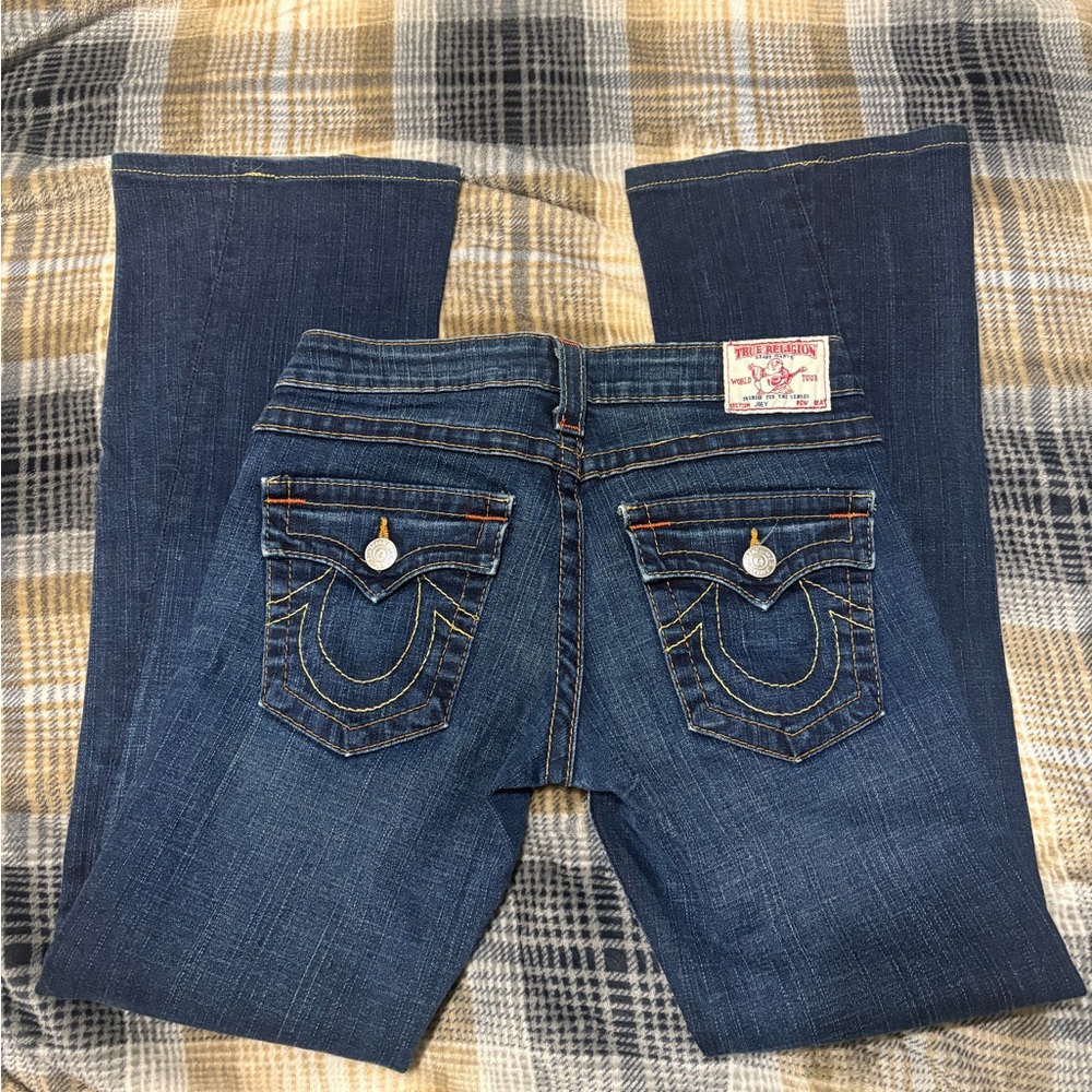 True Religion Women's Dark Blue Boot Cut Jeans